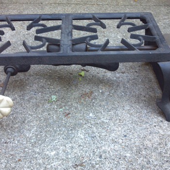 Cast iron dual camp stove, no2 junior