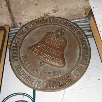 Super Rare PA L&L Bronze Building sign