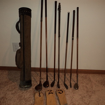 Hickory shaft golf clubs