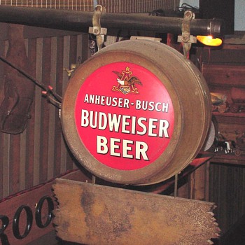1934 1st post prohibition outdoor electric sign by Ant/Busch (Budwiser)