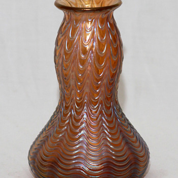 Loetz Aeolus Wave Vase, flask-shape