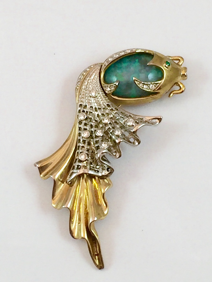 Vintage Jelly Belly Fish Brooch/Pin Rare Collectors Weekly