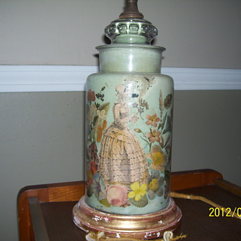 vintage glass lamp - Lamps