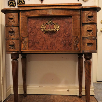 Writing desk-Sewing machine convertion.