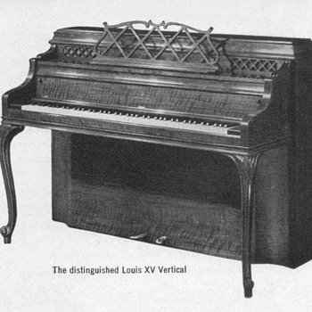 1952 - Steinway "Louis XV" Piano Advertisement - Advertising