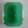 green cameo harder than glass