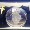 Disney/Tinkerbell Etched Glass Paper Weight