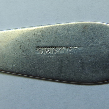 Coin Silver Spoon - John Osborn - Utica, NY  c. 1804-1807  