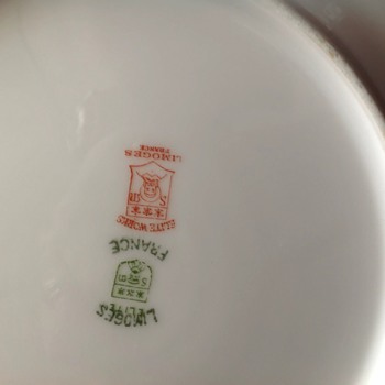 Plates by elite works, limoge