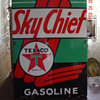 1947 Sky Chief Gasoline Texaco Pump Plate Porcelain Sign...Four Colors