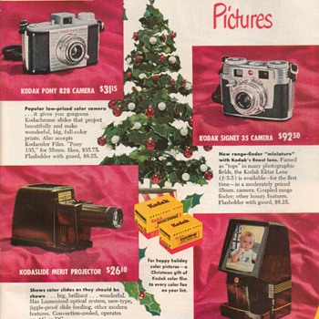 1952 - Kodak Cameras Advertisement