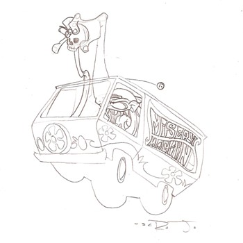 Scrojo sketch, Misery Machine, 2011