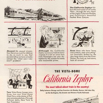 1952 - Western Pacific Railroad Advertisements