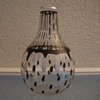 enamelled glass bottle by chris lanooy