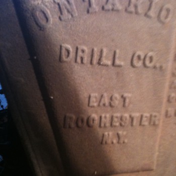 1902 Ontario Drill Plow