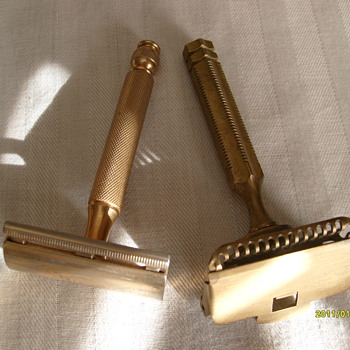 Brass Gillette & Gem Razor's