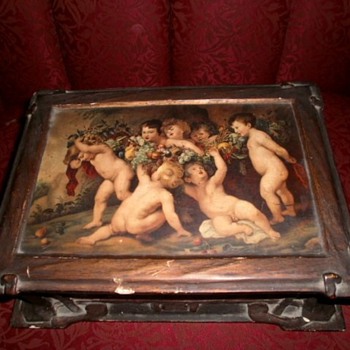 Two beautiful art nouveau wood boxes