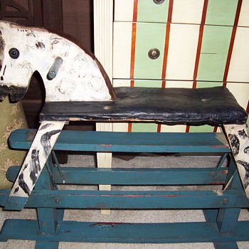 1920's Wooden Rocking Horse