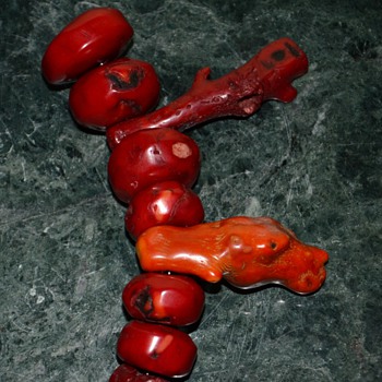 Big and Chunky String of Red Coral Pieces - Fine Jewelry