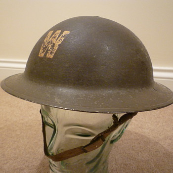 British WWII Wardens steel helmet - Military and Wartime