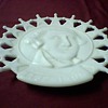A WASHINGTON MILK GLASS PLATE