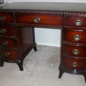 Vintage Mahogany Desk