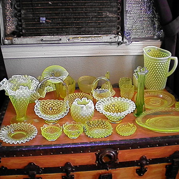 sum total of my collection,minus some clear glass - Glassware