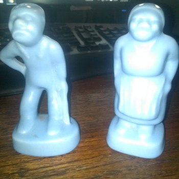 Rare Camark Mammie and Rastus Salt and Pepper Shakers - Kitchen