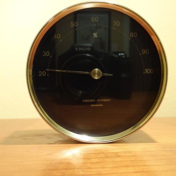 VINTAGE GEORG JENSEN DENMARK BRASS HYDROMETER C.1981 DESIGNED BY HENNING KOPPEL