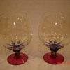 Kosta Boda Cognac Glasses & Vase