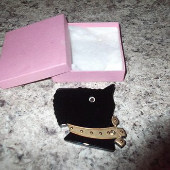 Vintage scotty dog compact slide mirror - Accessories