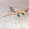 Trench art airplane model of C-47 or C-53