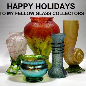 Happy Holidays - Art Glass