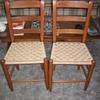 Two Cherry slat backs