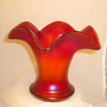 My Favorite Red Stretched Vase