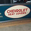 Chevrolet seat cover sign
