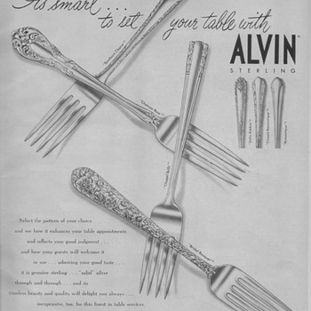 1950 Alvin Silversmiths Advertisements