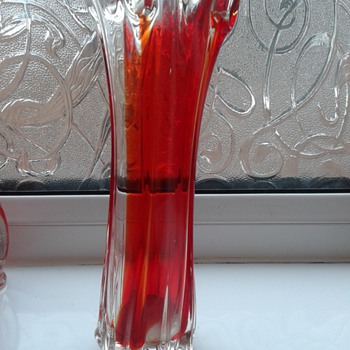 More Red Glass,,Japanese ! - Art Glass