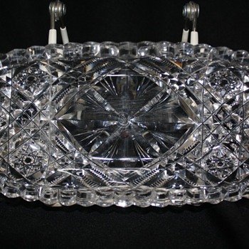 Libbey Signed Olive Dish - Glassware