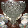 Cut Glass Punch Bowl...1960's