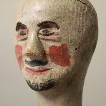 19th Century Folk Art Puppet Doll Head Collection Jim Linderman