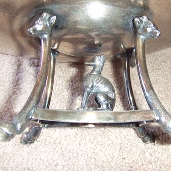 Victorian figural silverplate basket