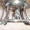 Victorian figural silverplate basket