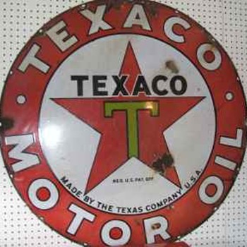 Texaco Porcelain Sign