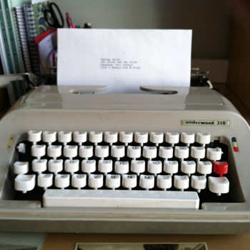 My Underwood 319