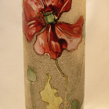 Mont Joye art nouveau glass vase - Art Glass