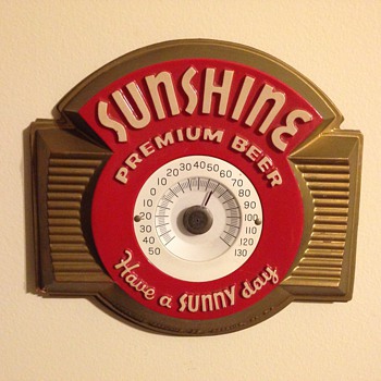Sunshine Beer Thermometer - Breweriana