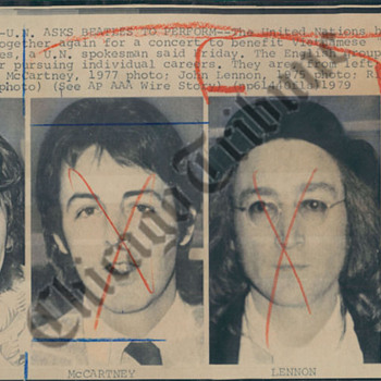 "Beatles to Reunite?" news photo-1979 - Music