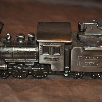 Vintage train table lighter