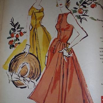 Vintage Fashion Add's. - Paper